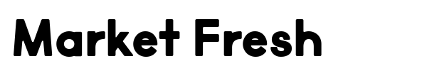 Market Fresh font preview